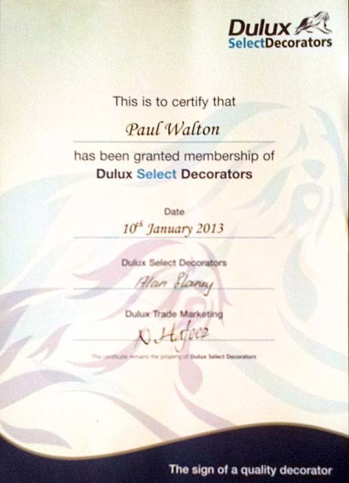 Dulux Accredited painter and decorator Coventry